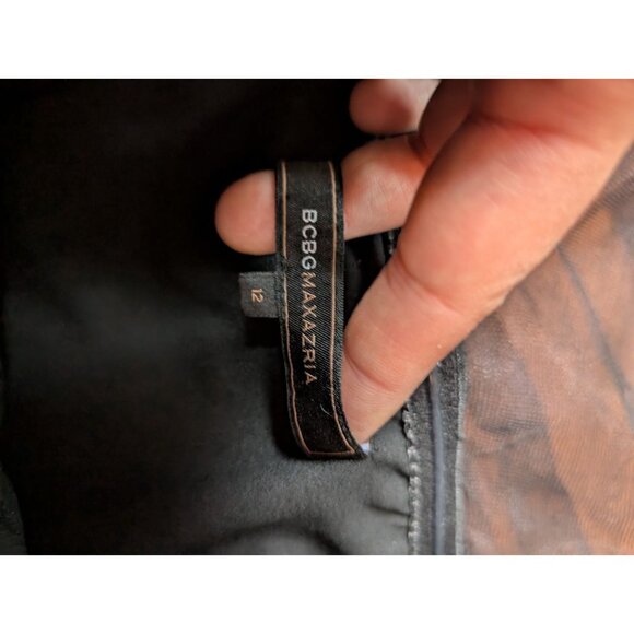 BCBGMaxazria women cocktail dress size 12 asymmetrical gossip girl Y2K party - Picture 10 of 16